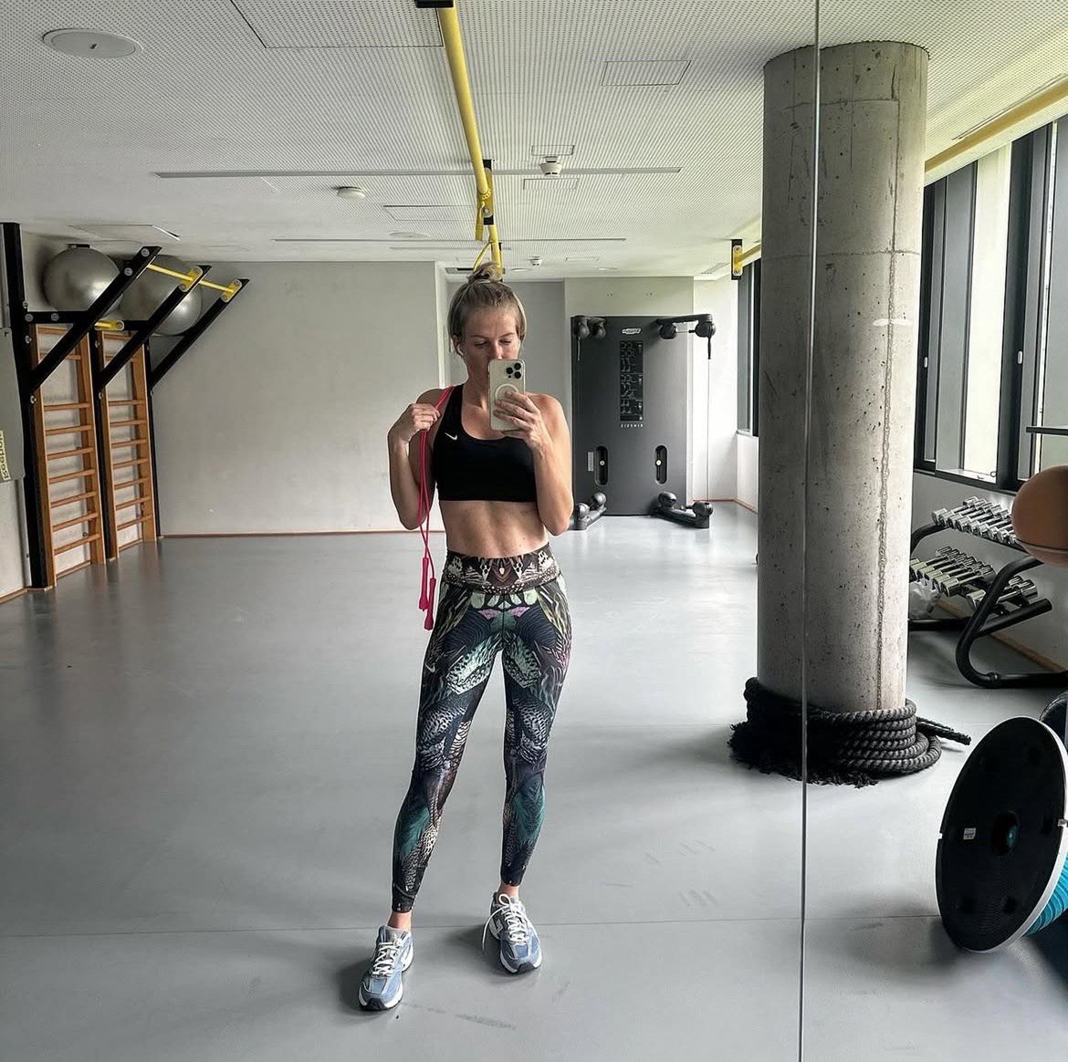 Edyta Pazura podczas treningu
