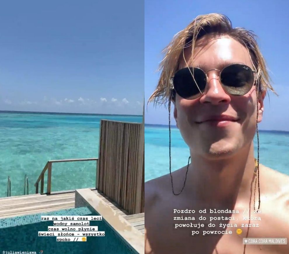 Julia Wieniawa i Nikodem Rozbicki na Malediwach