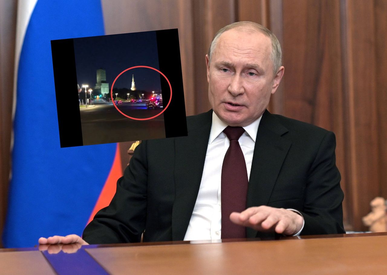 Putin nagle przybył na Kreml. W sieci pojawiło się nagranie