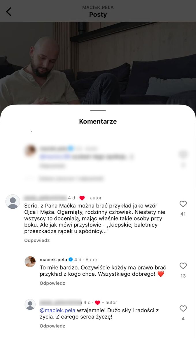 Maciej Pela odpowiedział na komentarz