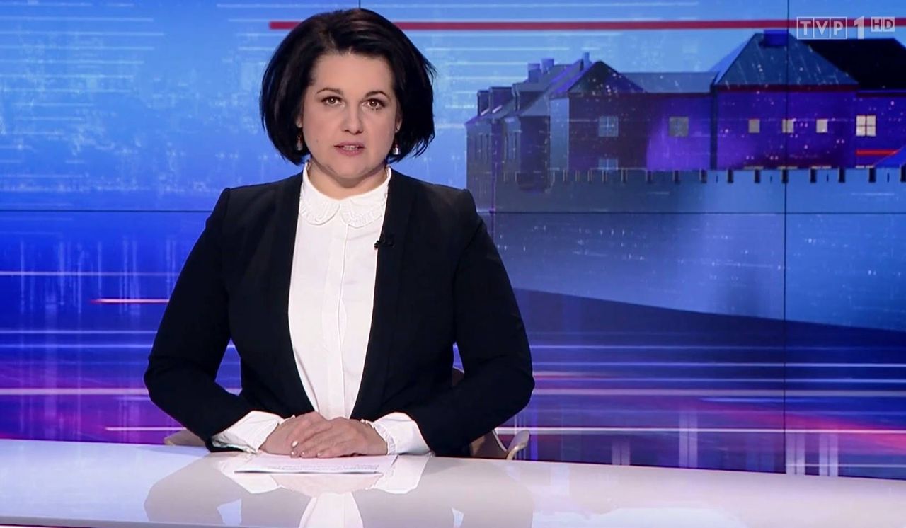 Jedną z prowadzących "Wiadomości"  TVP jest Edyta Lewandowska 