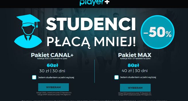 Player z promocją dla studentów