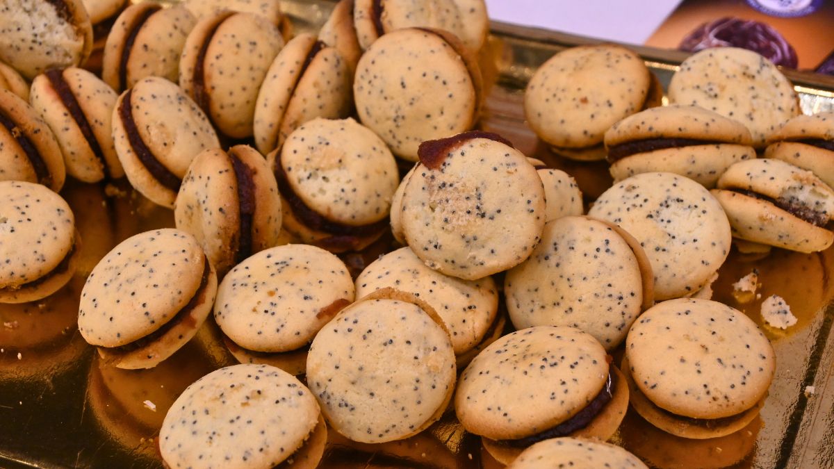 Ciastka baletki z dżemem