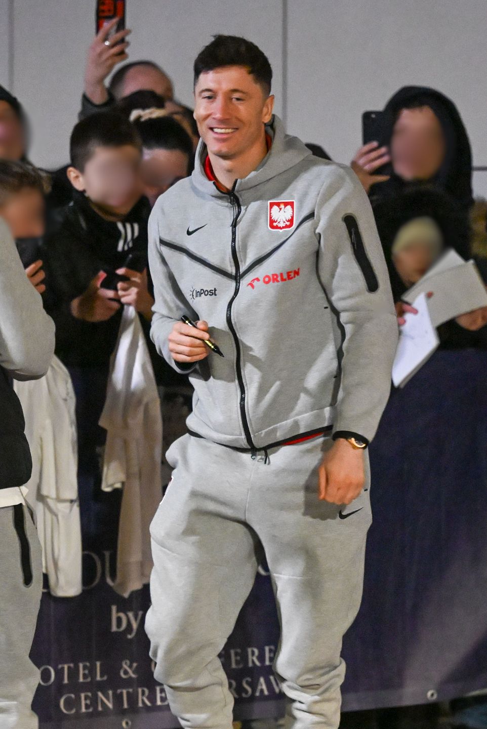 Piłkarze Polski po meczu z Litwą