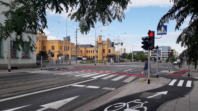 droga rowerowa trasa rowerowa rower PKP dworzec główny małachowskiego