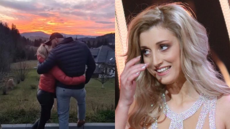 Justyna Żyła całuje się z tajemniczym "A"