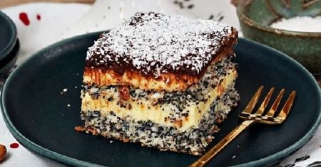 Maczek - ciasto kokosowo-czekoladowe. Skusi każdego łasucha