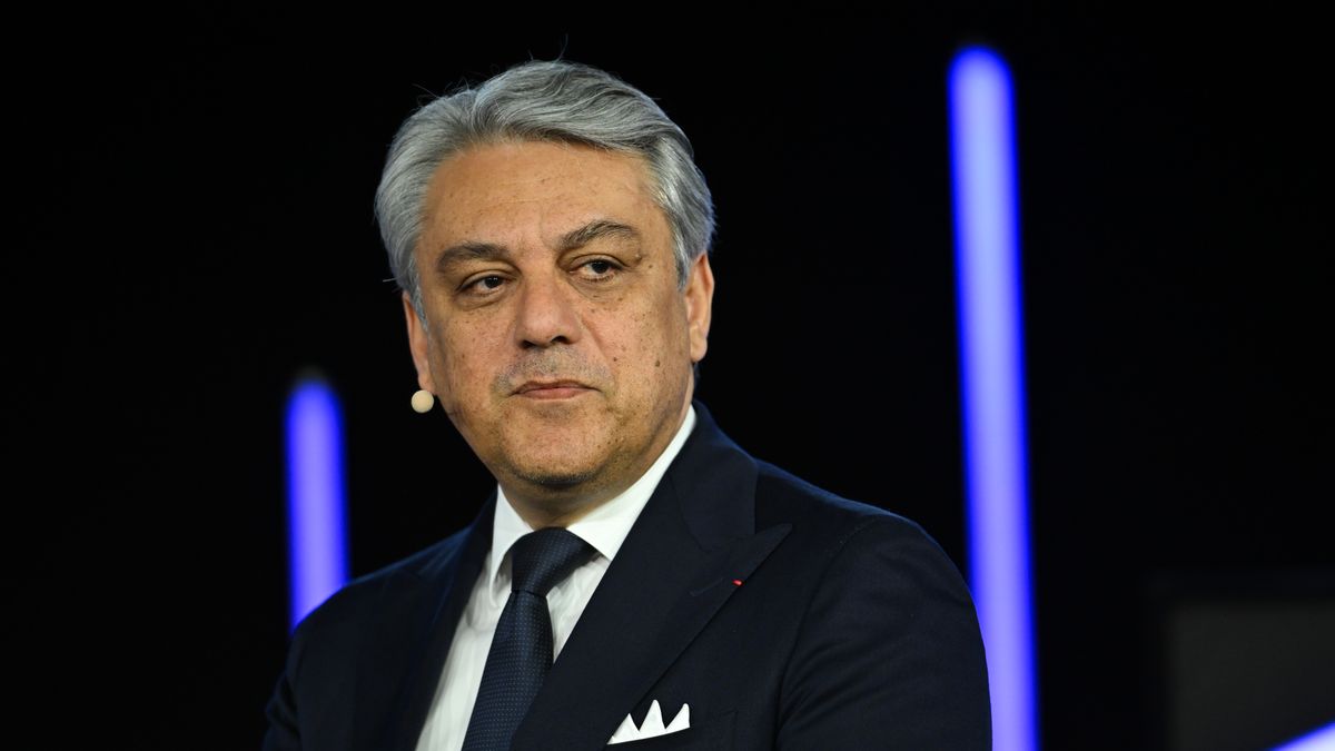 Luca de Meo, chief executive officer of Renault SA, during a news conference on the Flexis electric vans joint venture in Boulogne Billancourt, France, on Wednesday, April 3, 2024. Renault and Volvo AB, the world's second-biggest truckmaker, announced in October that they would each invest 300 million in the Flexis joint venture over the next three years to build a range of vans and offer related services. Photographer: Benjamin Girette/Bloomberg via Getty Images
