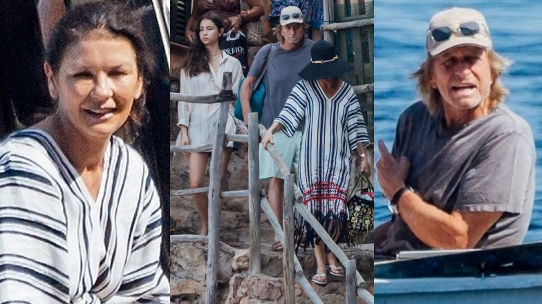 Catherine Zeta-Jones i Michael Douglas z dziećmi na Majorce