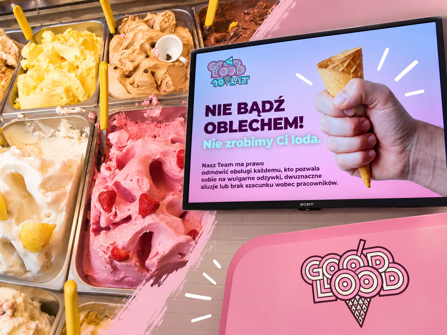 Mają dość "oblechów". Akcja popularnej lodziarni
