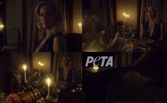Nowy spot PETA przeciwko jedzeniu mięsa: Gillian Anderson ZJADA WŁASNĄ NOGĘ!