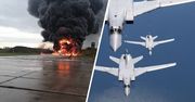 Dronami w Tupolewy. Spłonął rosyjski bombowiec