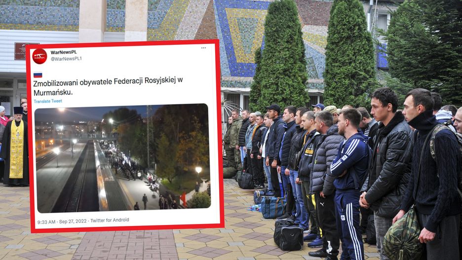 Zagrała im orkiestra. Poborowi z Rosji pojechali na front