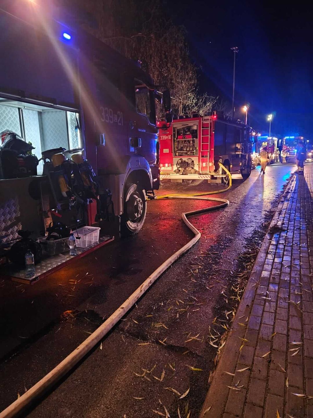 Pożar domu w miejscowości Teklin, gmina Krzczonów