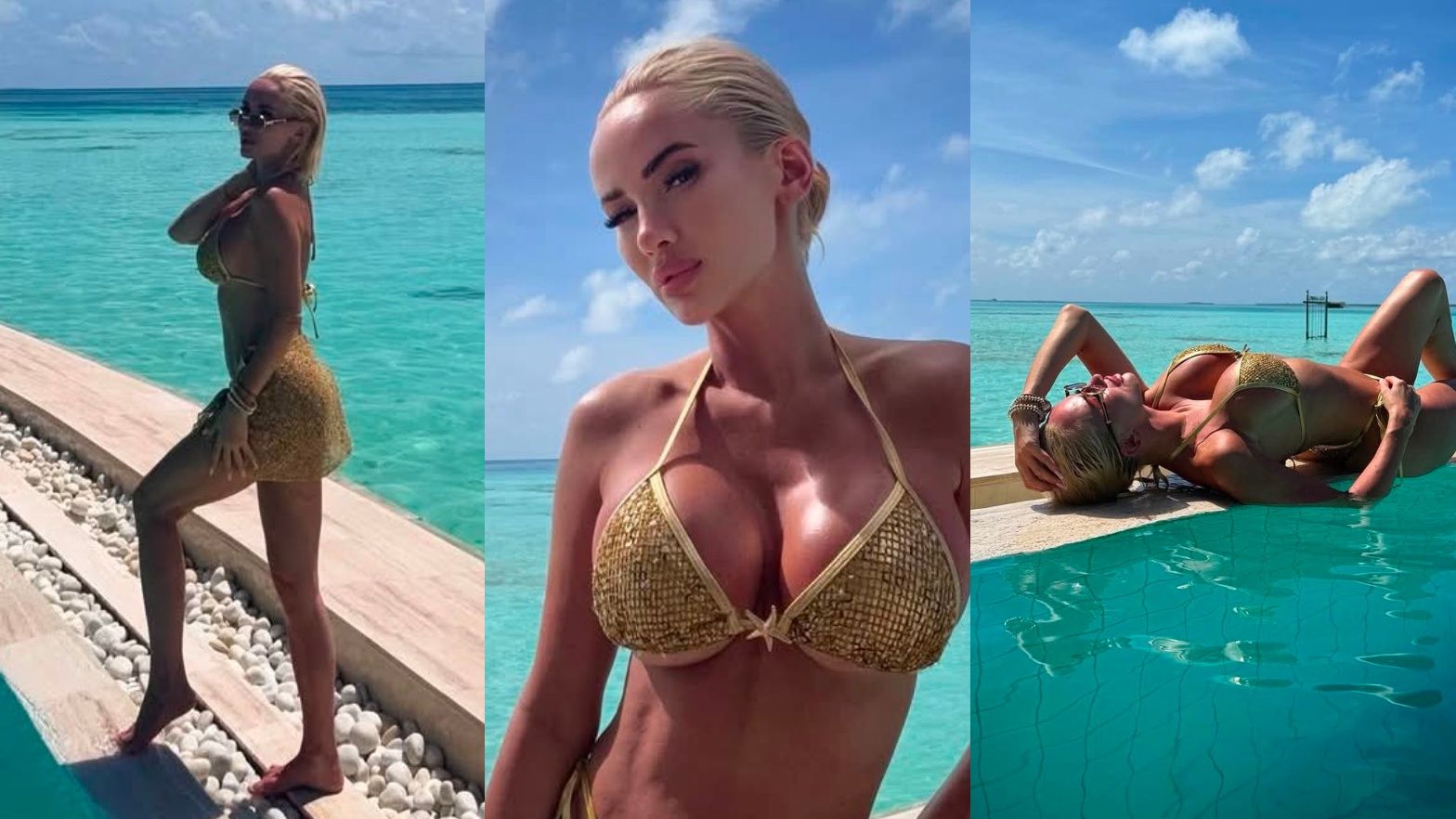 Izabela Macudzińska wygrzewa się na Malediwach