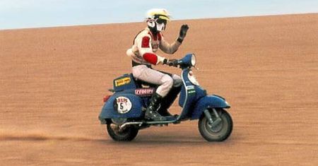 Skuter Vespa i Rolls-Royce - niezwykłe pojazdy z Rajdu Dakar
