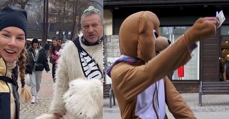 Nowy miś na Krupówkach. Ten rozdaje pieniądze