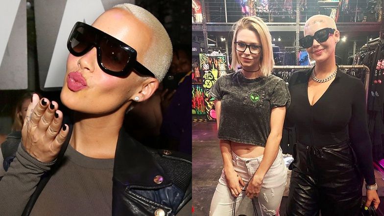 Amber Rose zrobiła sobie tatuaż NA CZOLE. Niestety, nie ma związku z sądem... (FOTO)