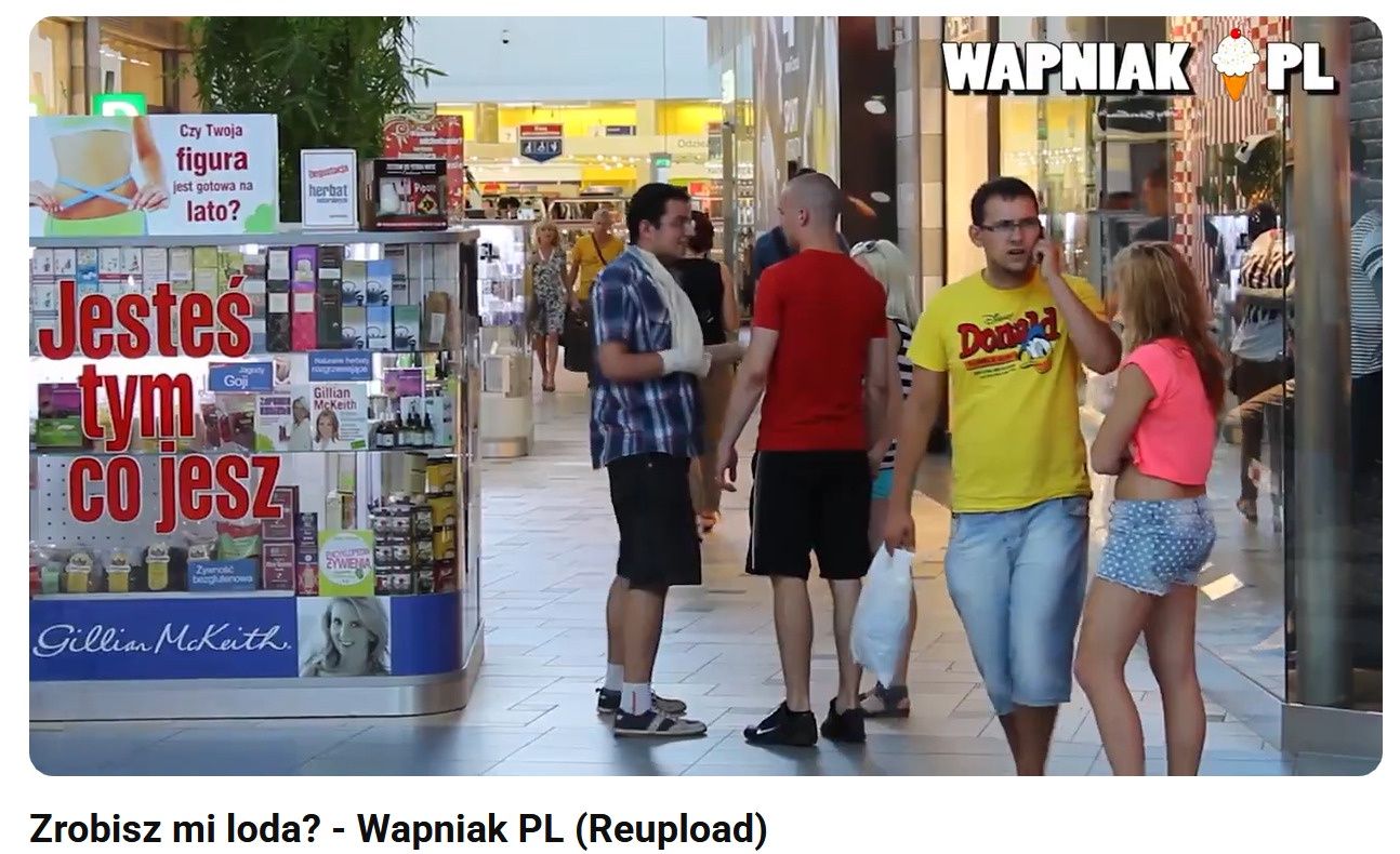 Zrzut ekranu z filmu Macieja Wapińskiego na YouTube. 