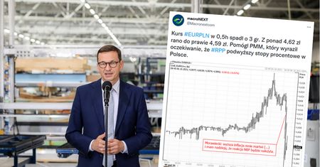 Kursy walut błyskawicznie reagują na słowa premiera. Euro w chwilę staniało o 3 grosze
