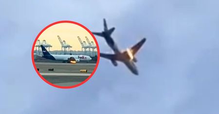 Silnik zapalił się w powietrzu. Moment awaryjnego lądowania w USA