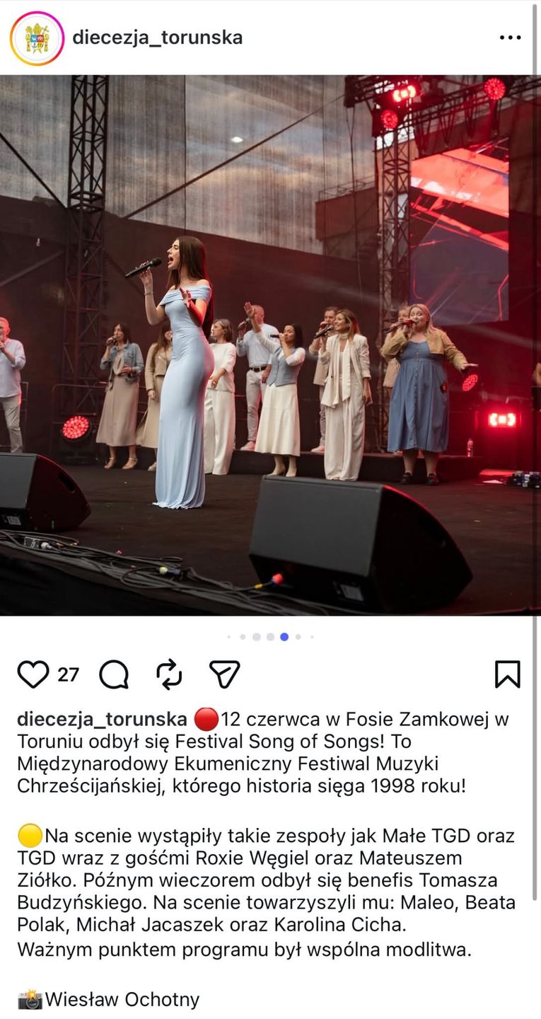 Roksana Węgiel na festiwalu Song of Songs