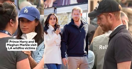Książę Harry i Meghan Markle spotkali się z ofiarami pożarów w Los Angeles. "Akt klasy, są cudowni"