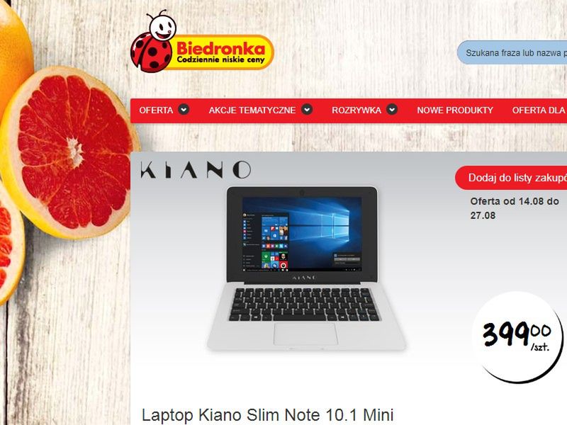 Laptop z Biedronki za 399 złotych. Kiano Slim Note 10.1 Mini: dlaczego go nie kupować? 2