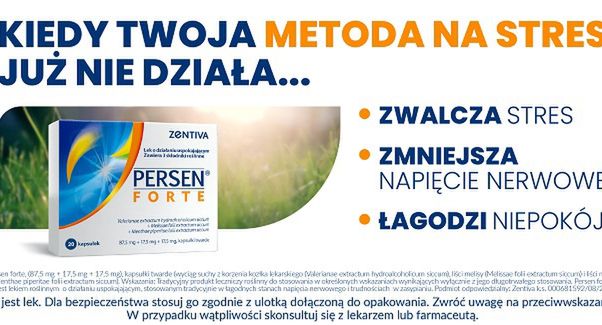 "Metody na stres" w nowej reklamie Persenu