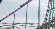 Dramatyczne nagranie z parku rozrywki. Awaria kolejki górskiej w Chinach