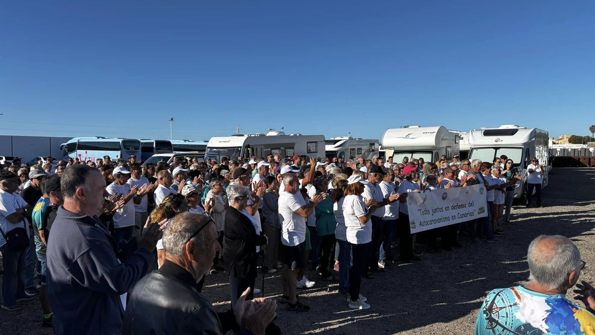 Właściciele kamperów protestowali na Wyspach Kanaryjskich