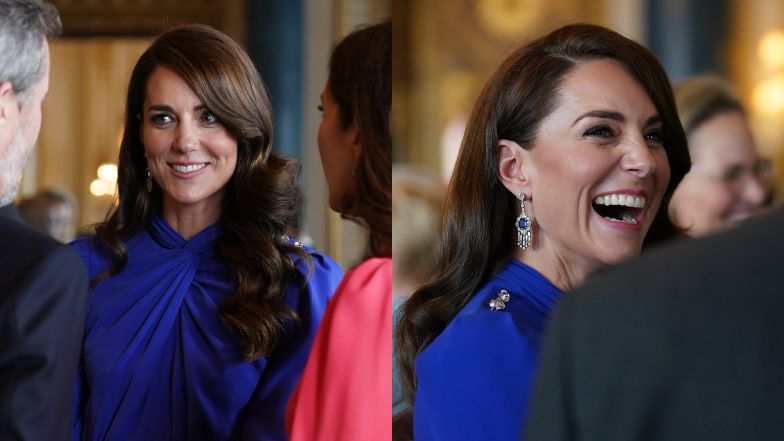 Księżna Kate zachwyca na przyjęciu przed koronacją. Tak przywitała gości z zagranicy (ZDJĘCIA)