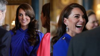 Księżna Kate zachwyca na przyjęciu przed koronacją. Tak przywitała gości z zagranicy (ZDJĘCIA)