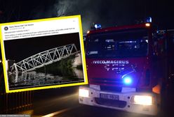 W Rogalinku stary most runął do Warty. "Trwa rozbiórka"