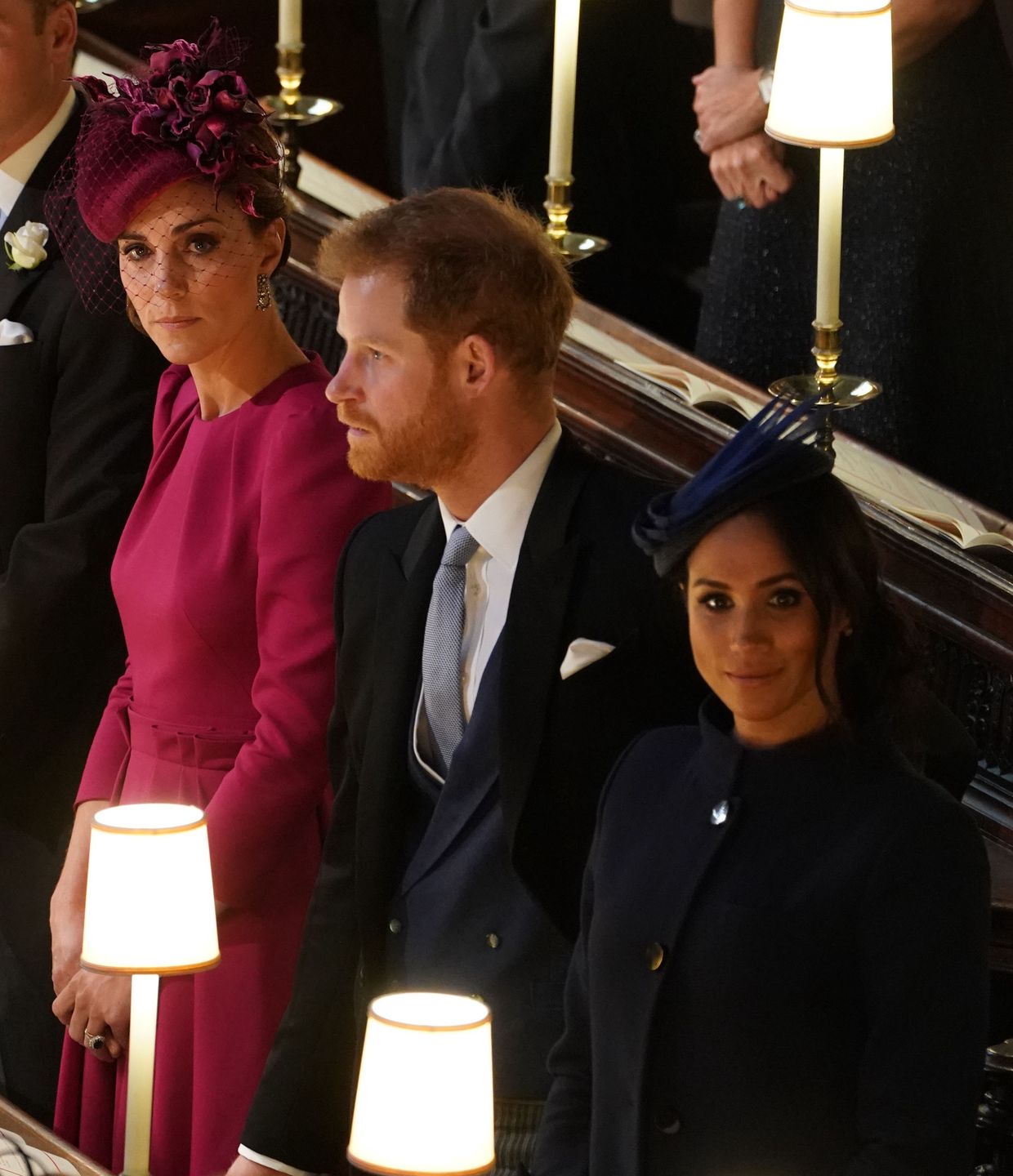 Kate Middleton, książę Harry i Meghan Markle