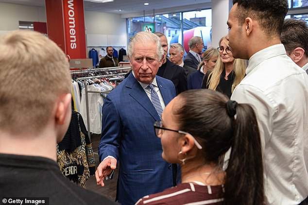 Książę Karol na spotkaniu z pracownikami TK MAXX