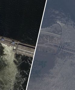 Przerwana zapora w Nowej Kachowce. Publikują pierwsze zdjęcia satelitarne