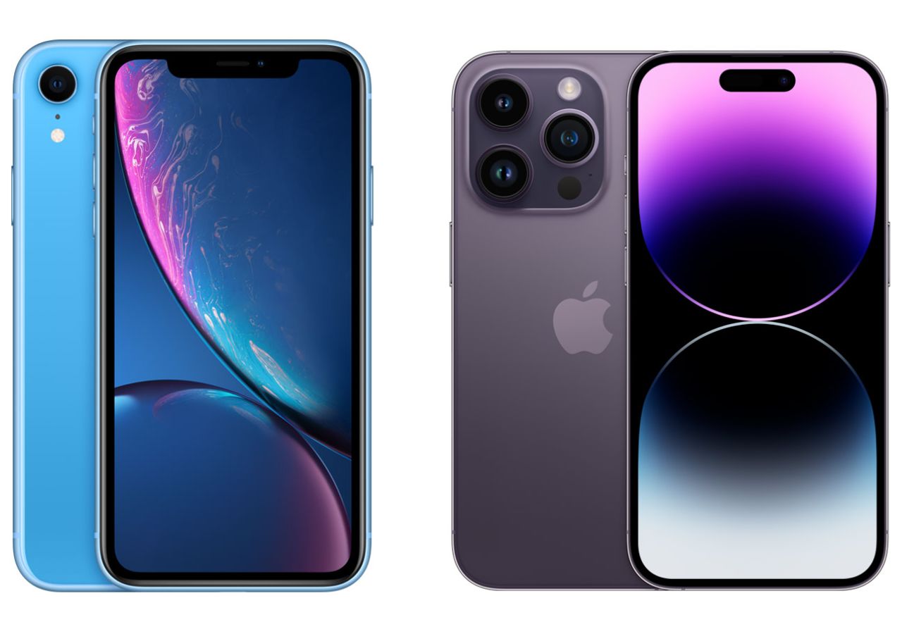 iPhone XR i iPhone 14 Pro