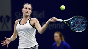 WTA Biel/Bienne: trwa marsz Markety Vondrousovej, Alaksandra Sasnowicz w półfinale