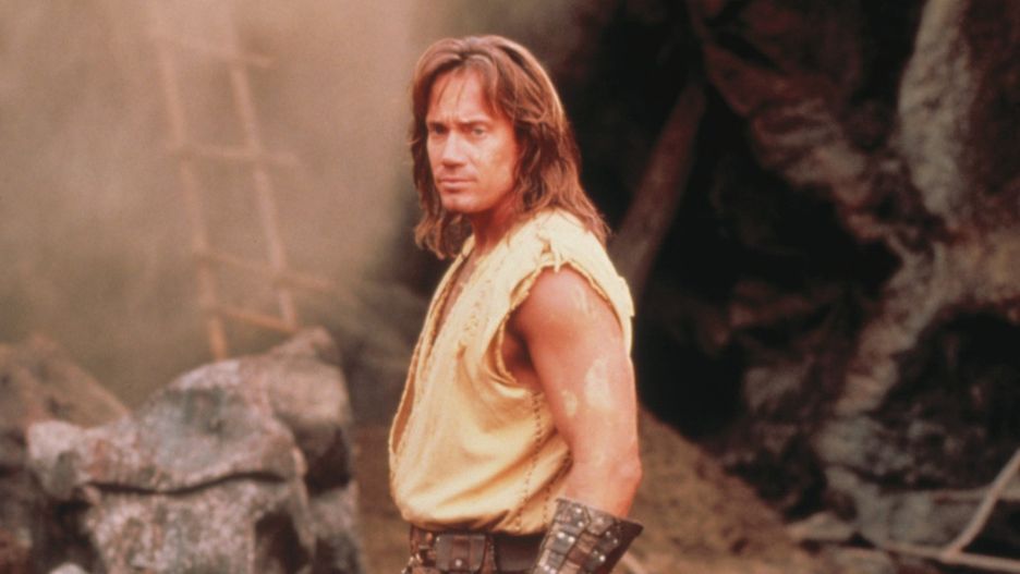 Kevin Sorbo na planie serialu &#34;Herkules&#34;