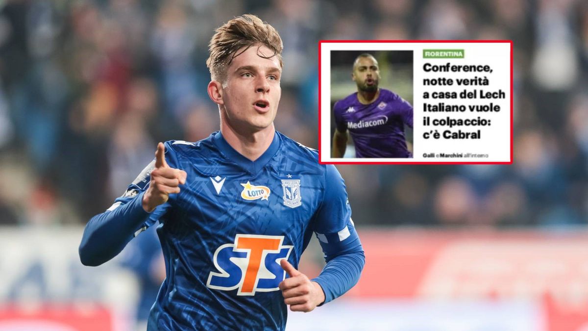 Getty Images / Na zdjęciu: Michał Skóraś / w ramce: obrazek z włoskich mediów