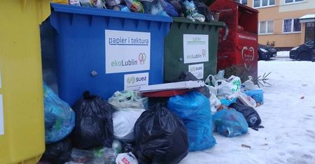 Śmieciowy problem w Lublinie narasta. Brakuje pojemników, zapchane śmietniki