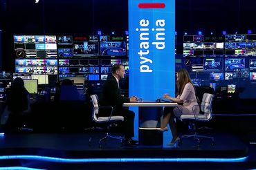 Szef MSZ Radosław Sikorski w TVP Info