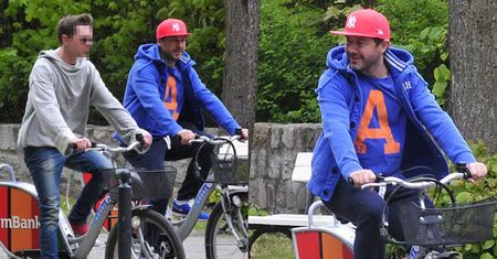 Piasek z przyjacielem na rowerach w Sopocie! (FOTO)