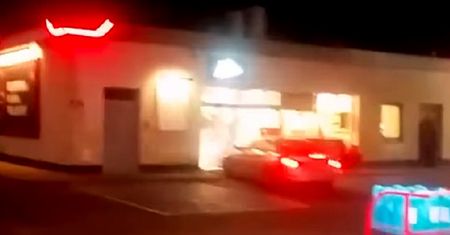 Rymań. Chwile grozy na stacji paliw. Policja oddała strzały
