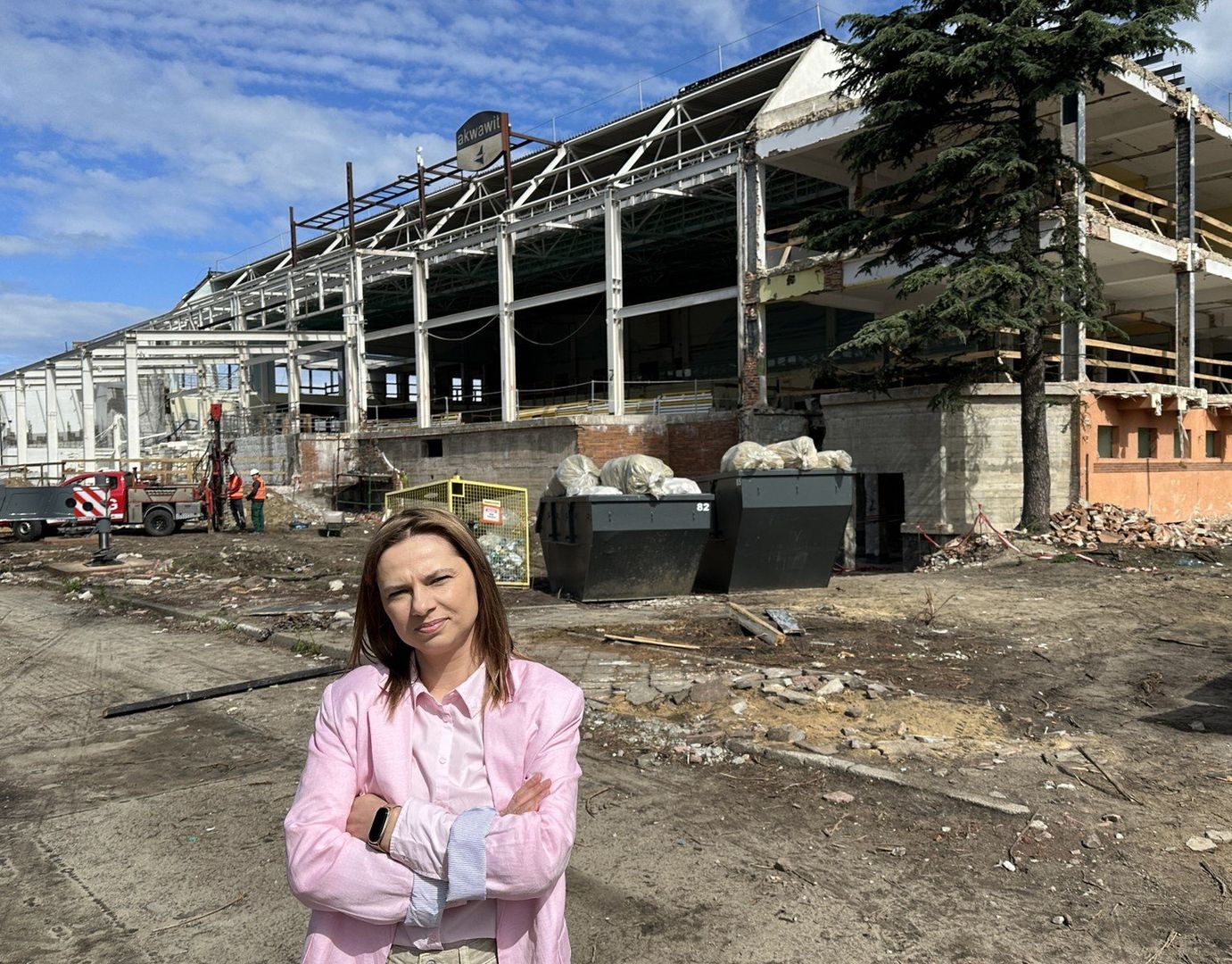 Izabela Czwojdrak, pełnomocniczka prezydenta Leszna ds. modernizacji pływalni.