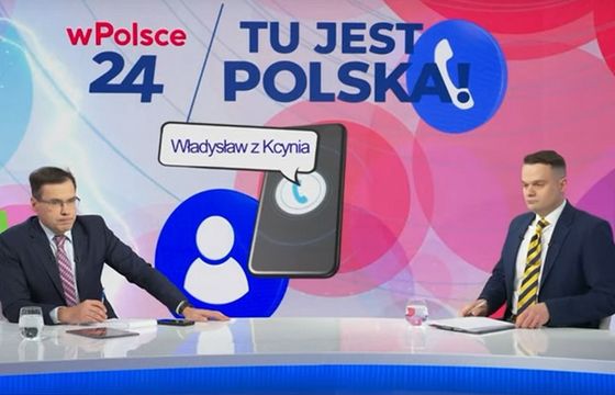 W telewizji wPolsce24 publicystyka z telefonami od widzów