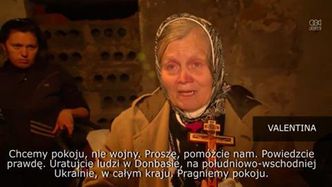 Cywile w podziemiach Słowiańska szukają schronienia przed brutalnymi starciami