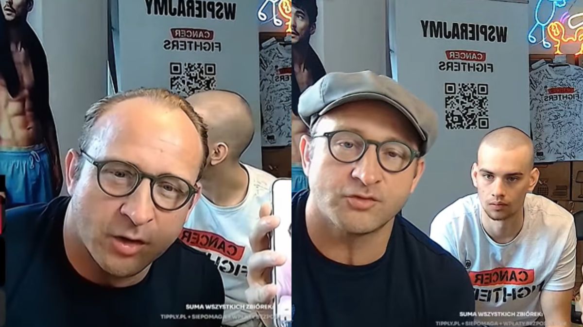 Borys Szyc na streamie, którego zapoczątkował Łatwogang