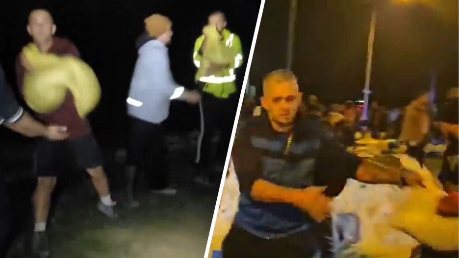 Akcja układania worków w Nysie